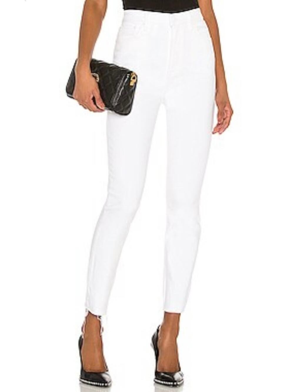 GRLFRND Super High Rise Skinny Ankle Cotton Jeans Karolina in White Sky Size 27